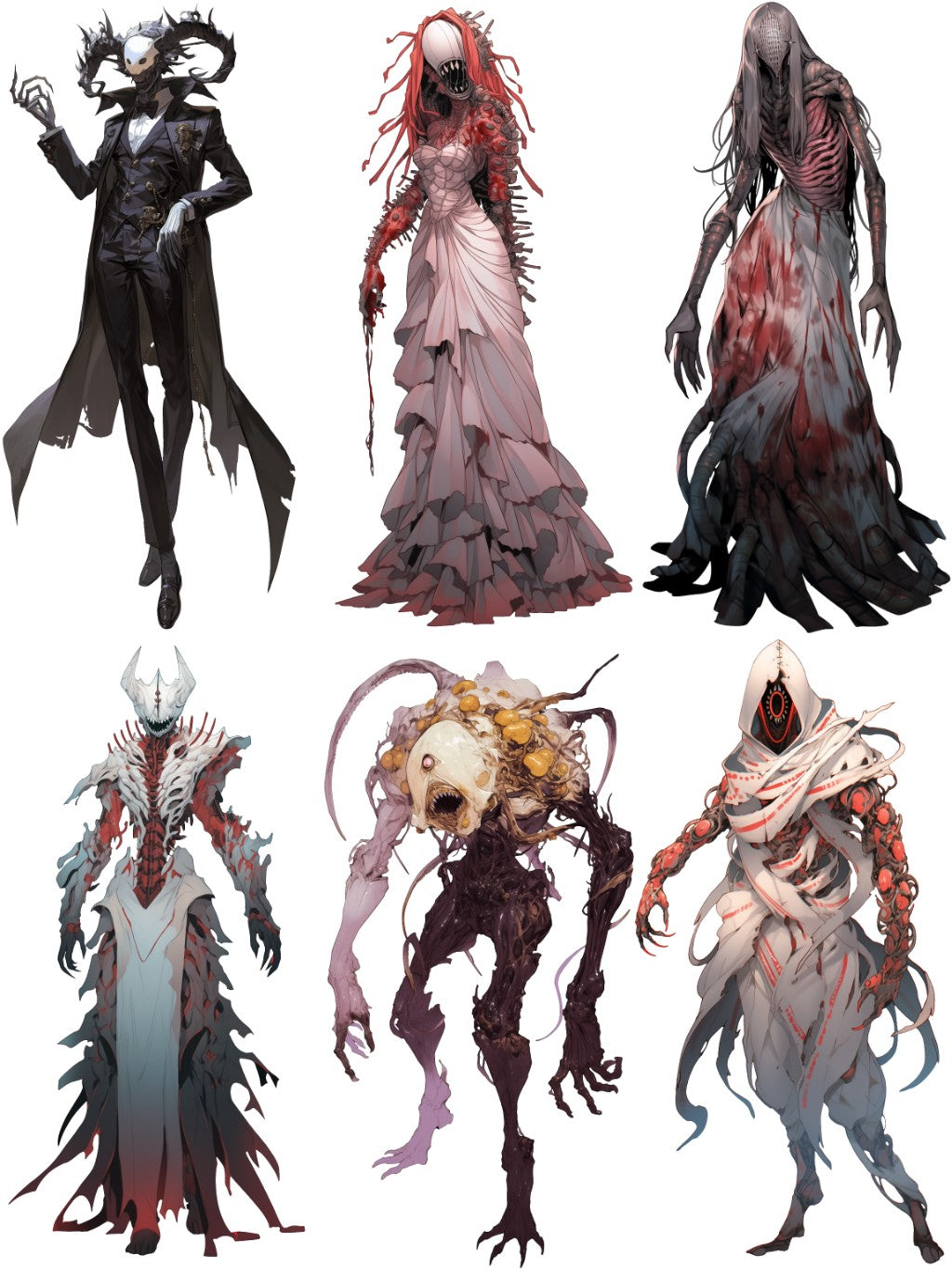 Apparition 50 Illustrations (Transparent PNG)