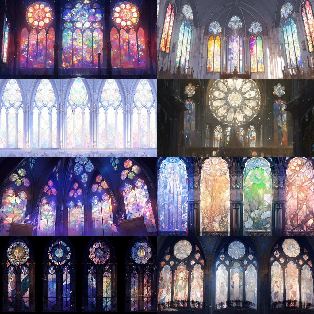 Stained glass 185 background illustrations