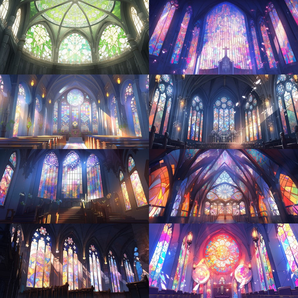 Stained glass 185 background illustrations