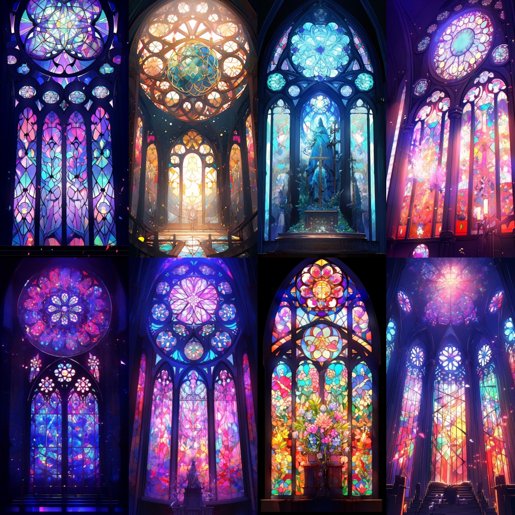 Stained glass 185 background illustrations