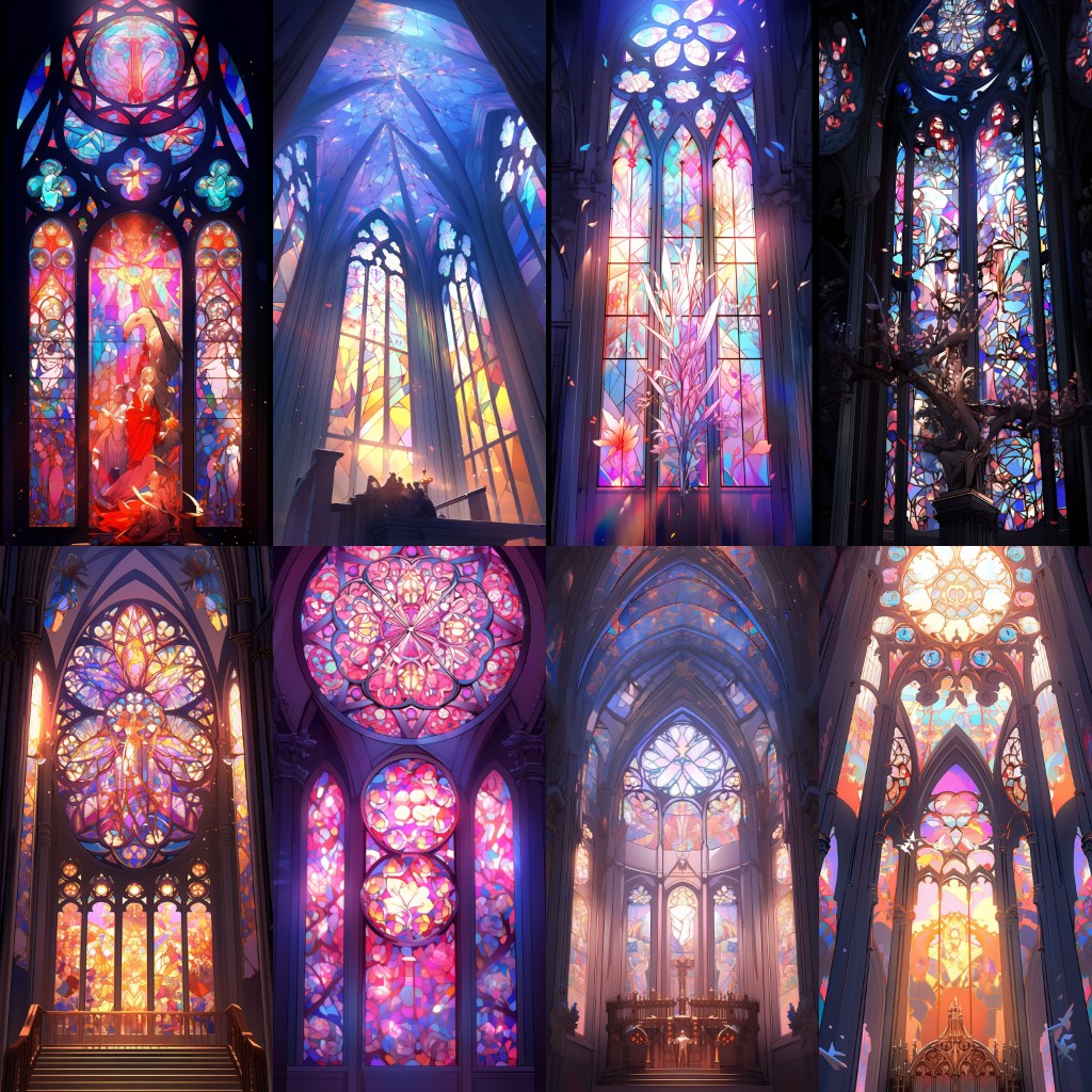 Stained glass 185 background illustrations