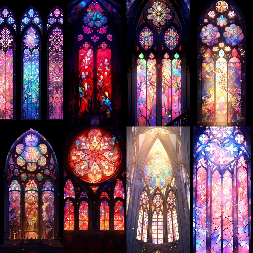Stained glass 185 background illustrations