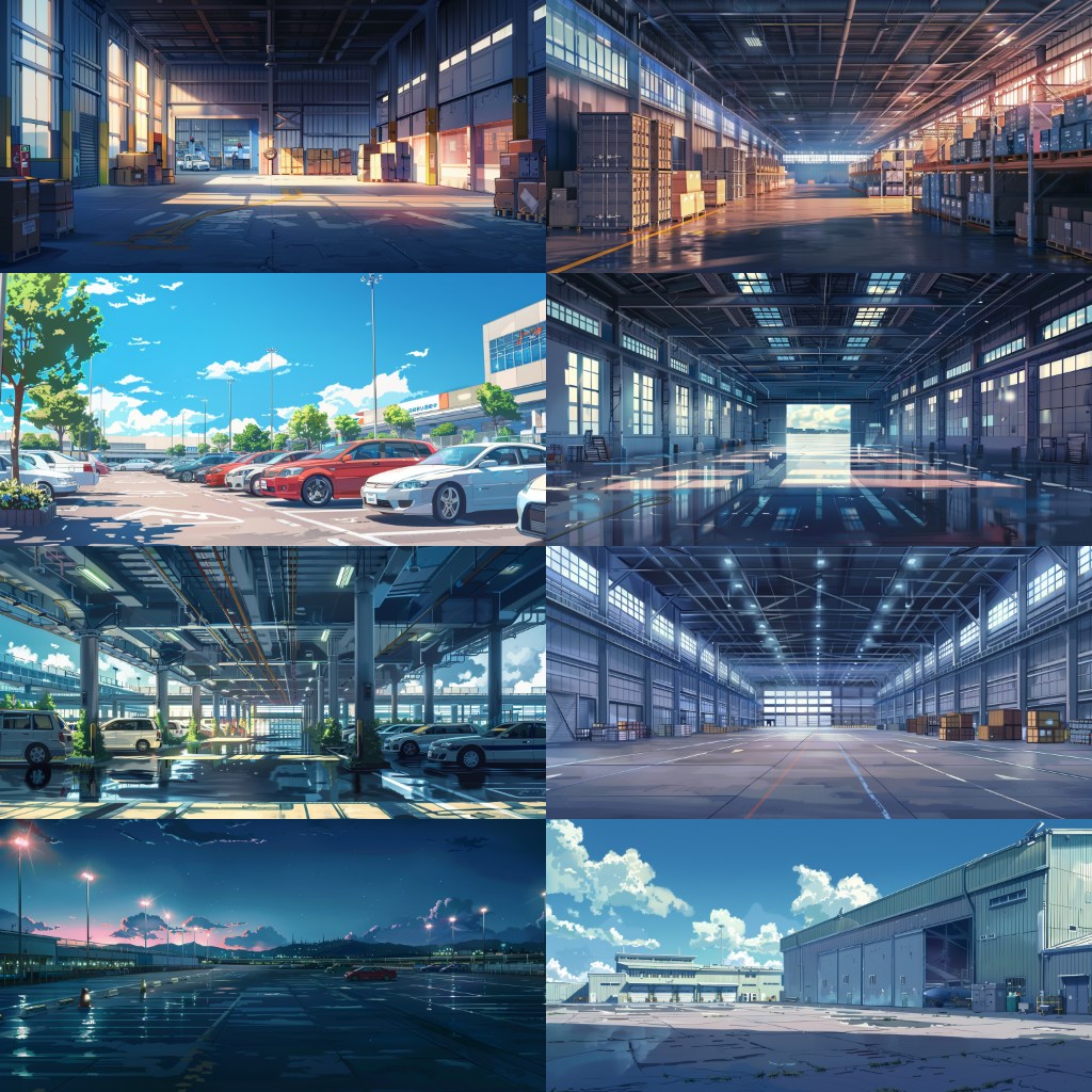 Airport 210 background illustrations