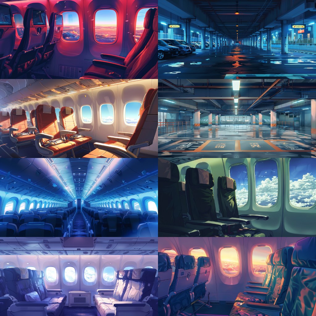 Airport 210 background illustrations