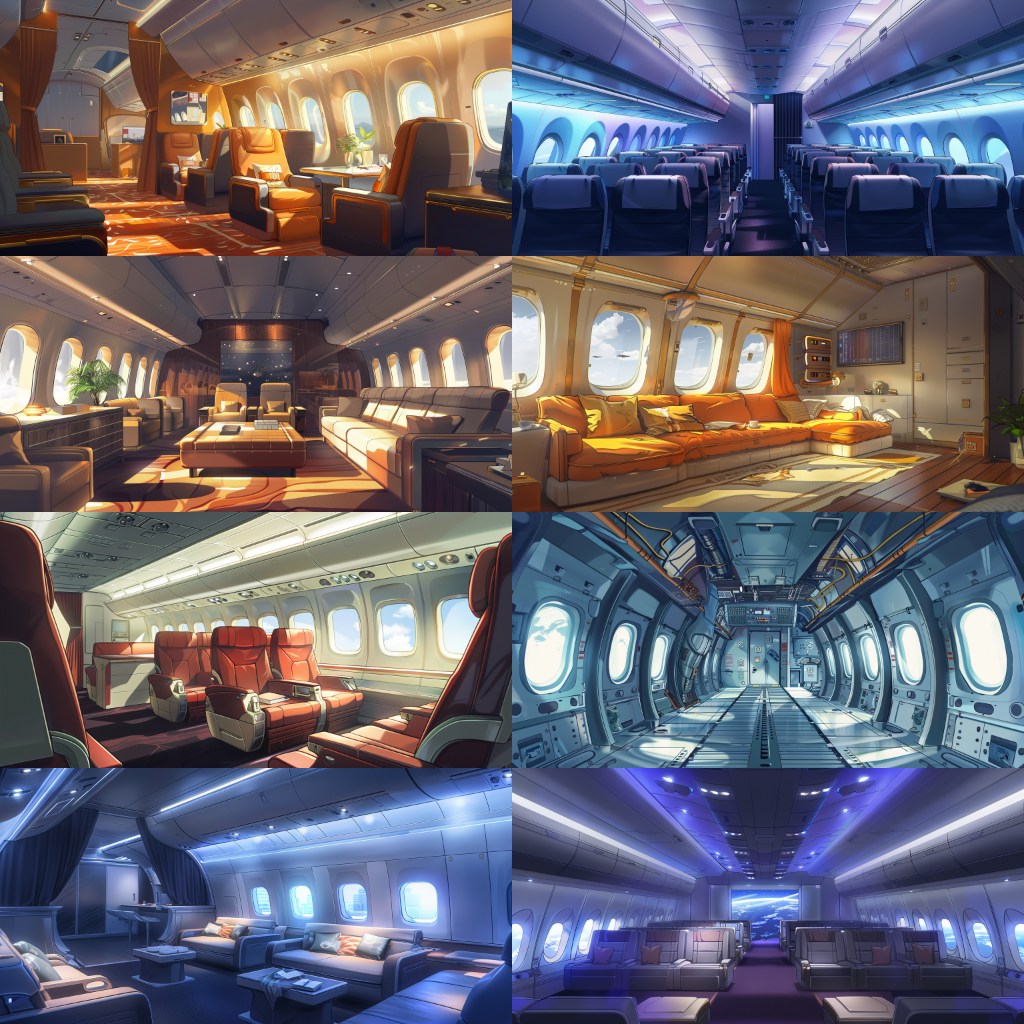 Airport 210 background illustrations