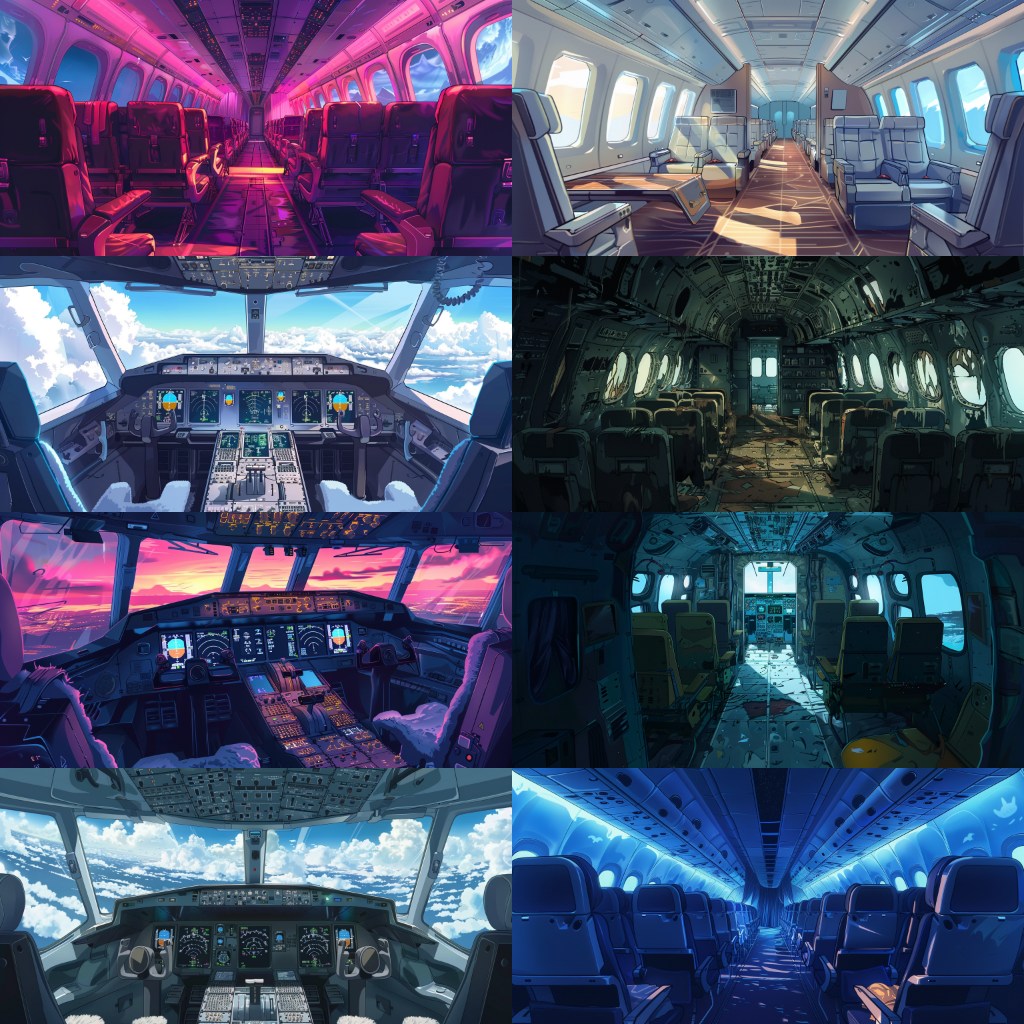 Airport 210 background illustrations