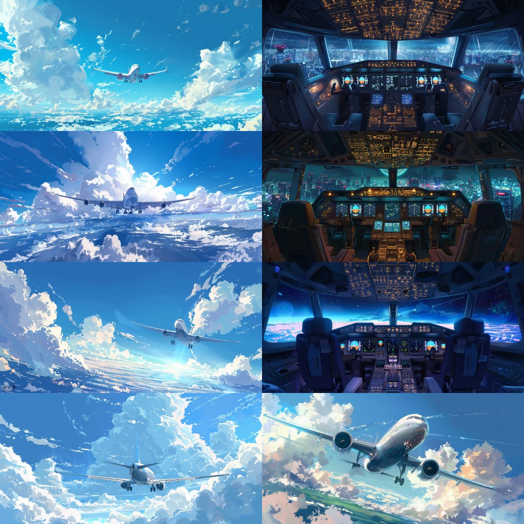 Airport 210 background illustrations