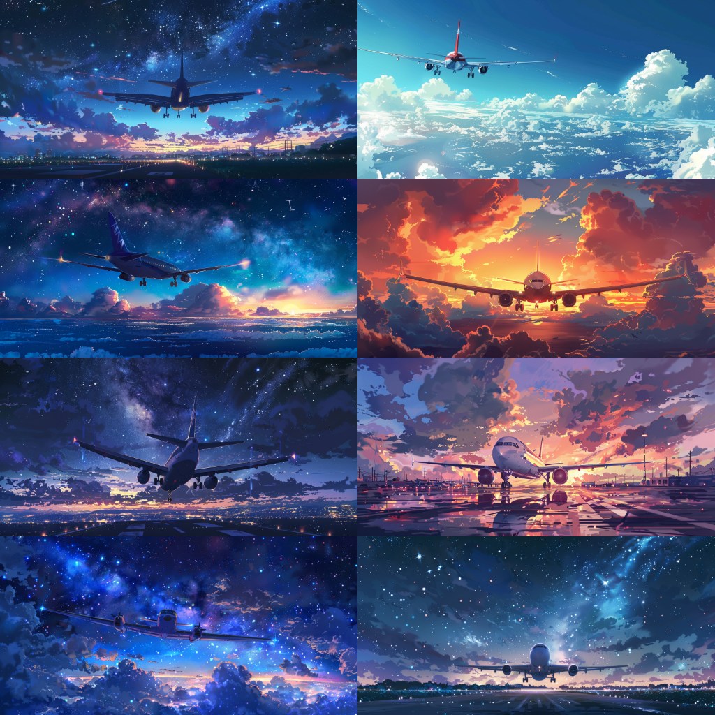 Airport 210 background illustrations