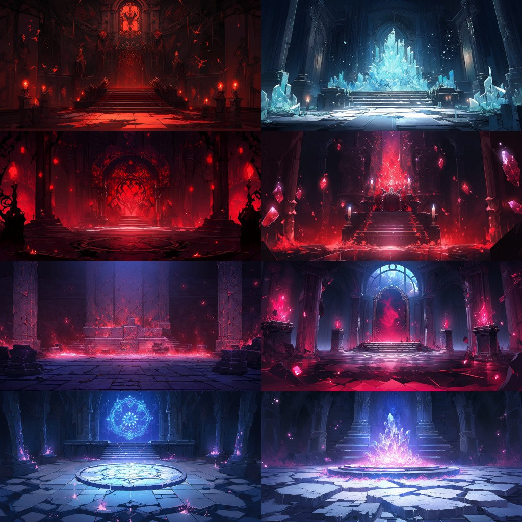 Dungeon 150 background illustrations