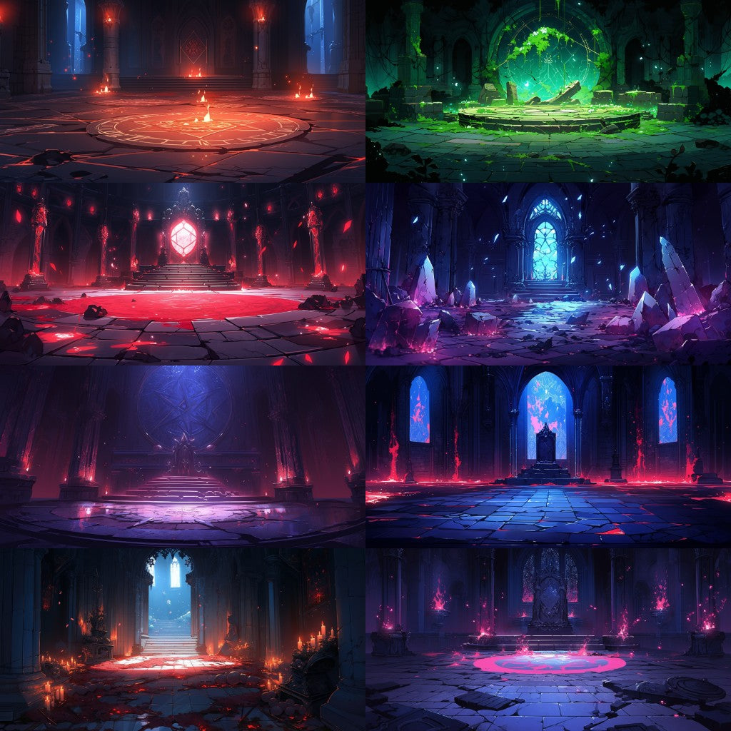 Dungeon 150 background illustrations