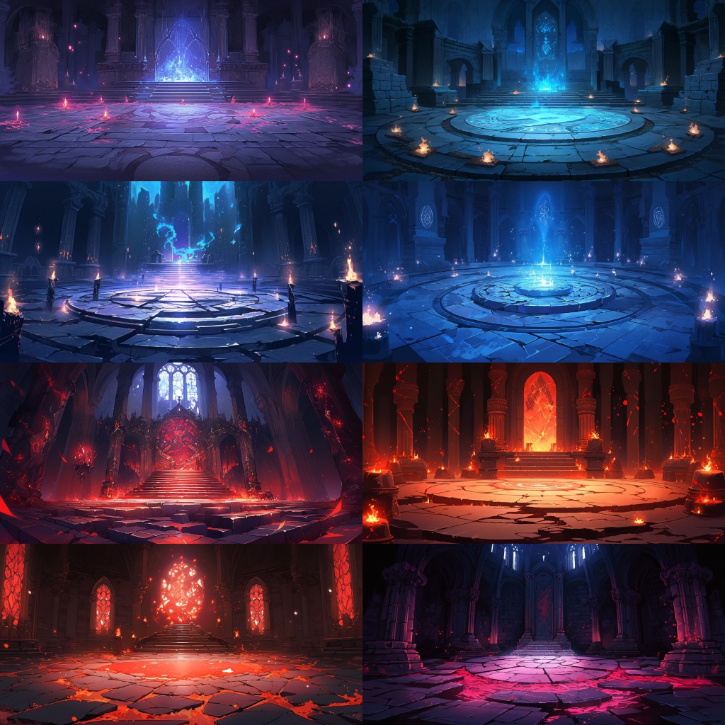 Dungeon 150 background illustrations