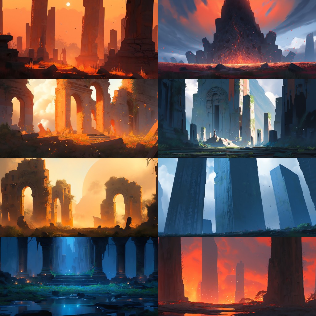Ancient civilization 122 background illustrations