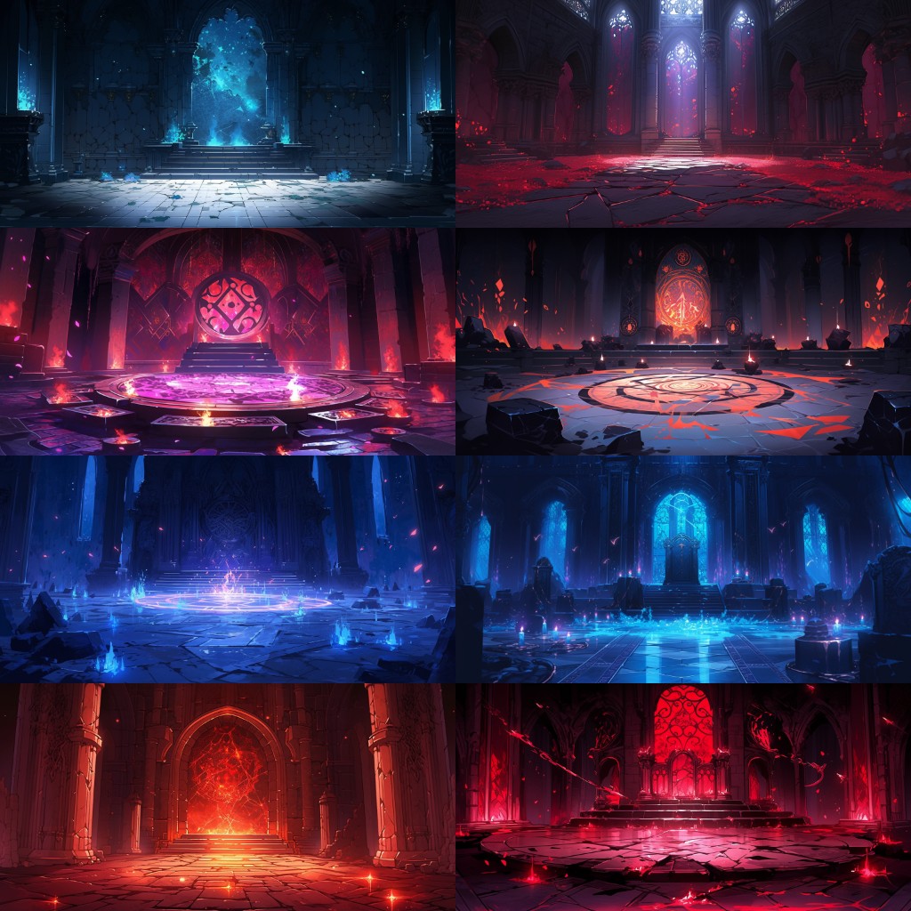 Dungeon 150 background illustrations