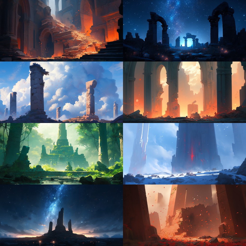 Ancient civilization 122 background illustrations