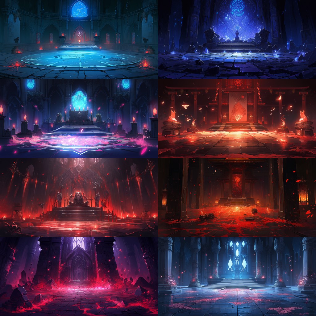 Dungeon 150 background illustrations