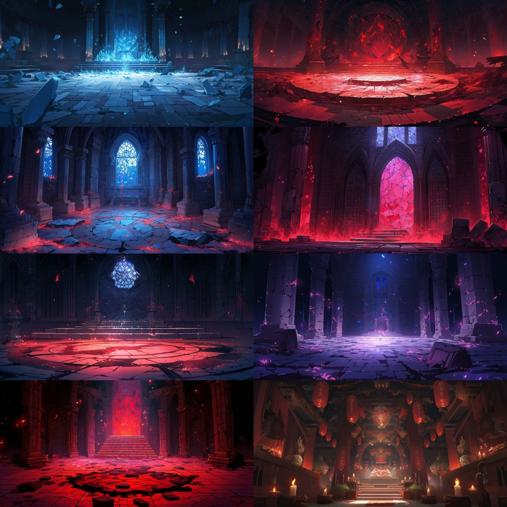 Dungeon 150 background illustrations