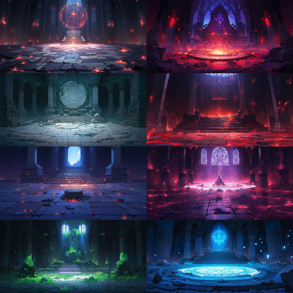 Dungeon 150 background illustrations