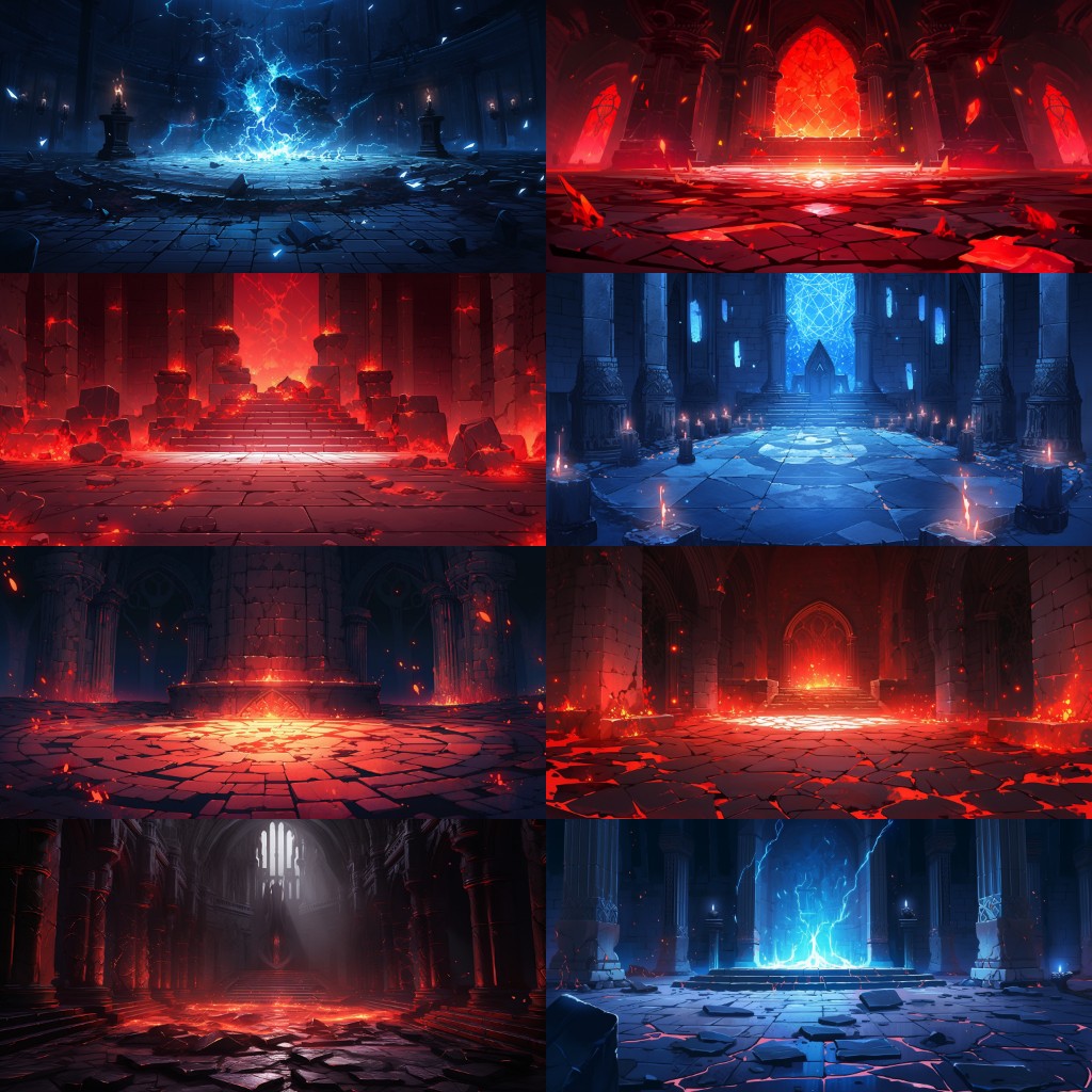 Dungeon 150 background illustrations