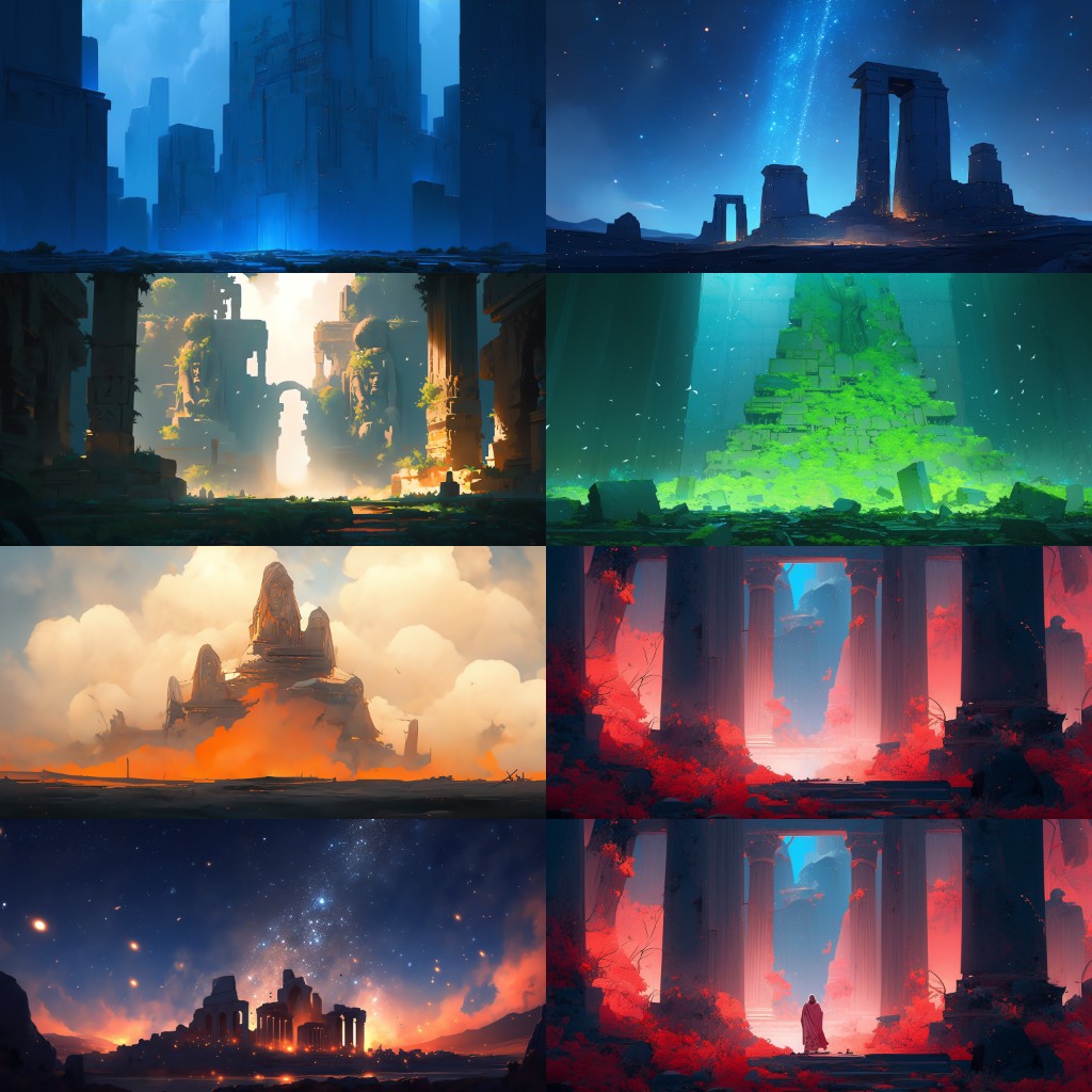 Ancient civilization 122 background illustrations