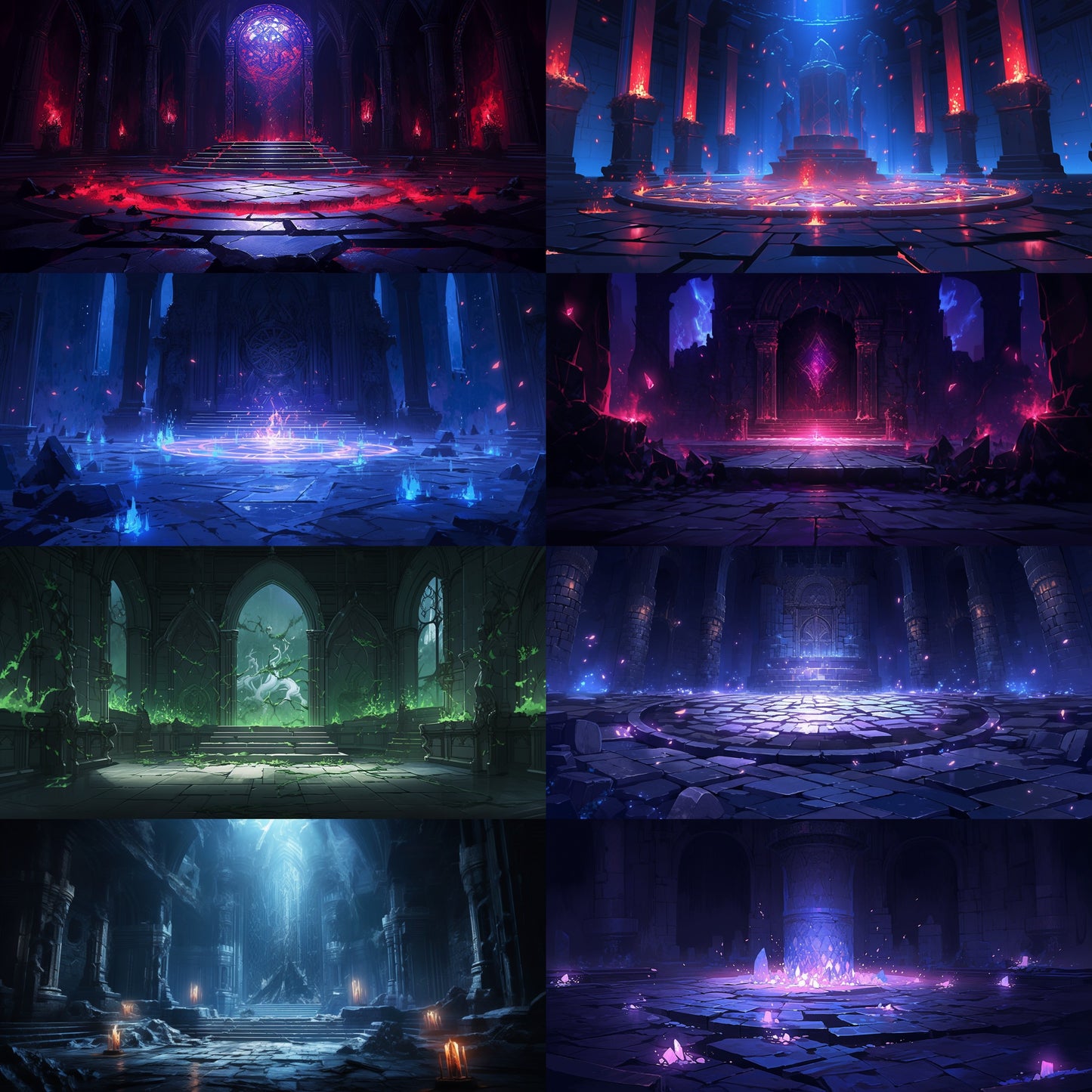 Dungeon 150 background illustrations