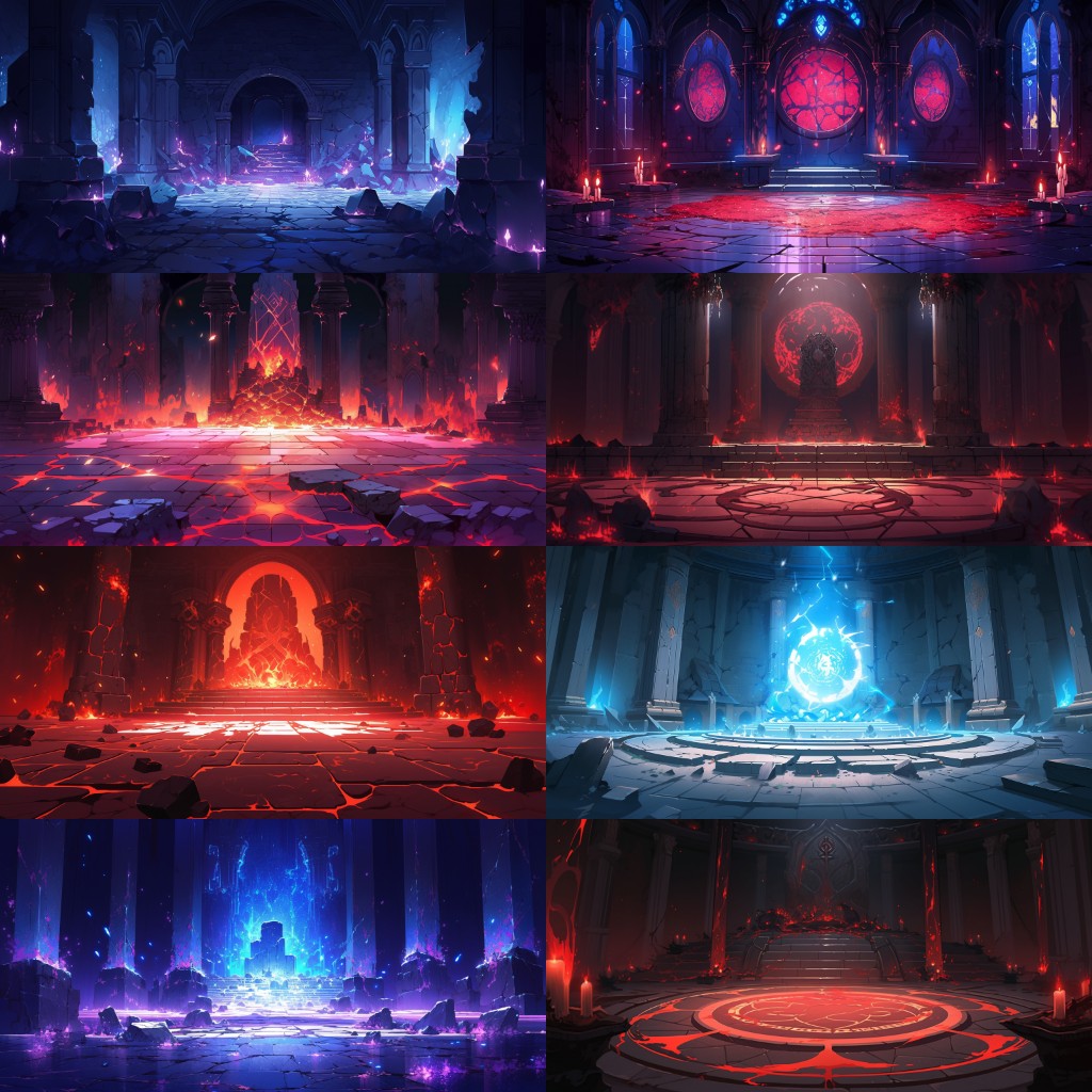 Dungeon 150 background illustrations