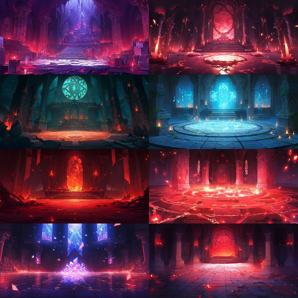 Dungeon 150 background illustrations