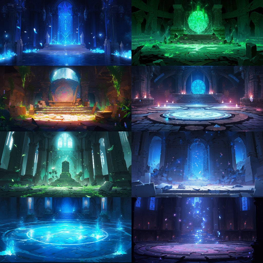 Dungeon 150 background illustrations