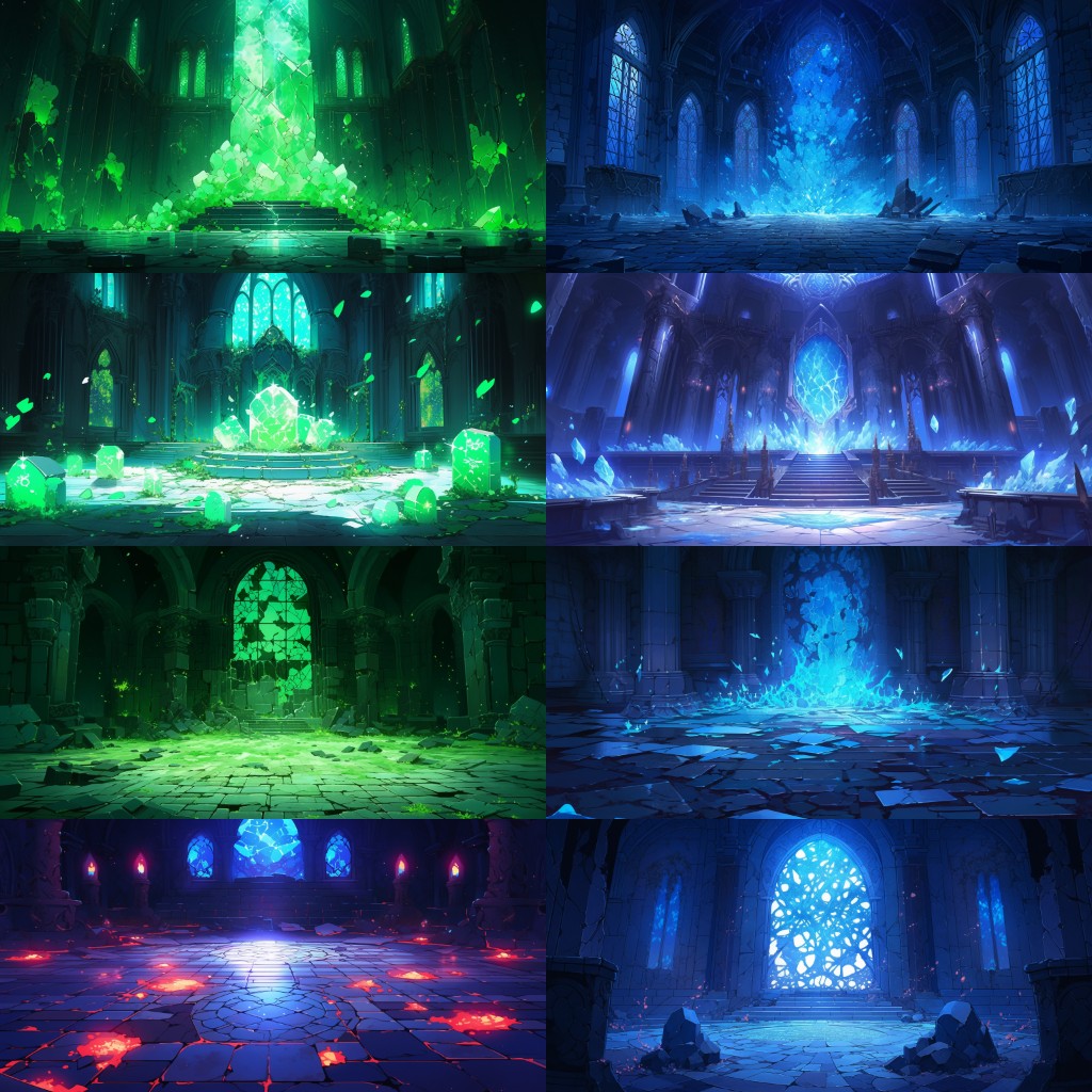Dungeon 150 background illustrations