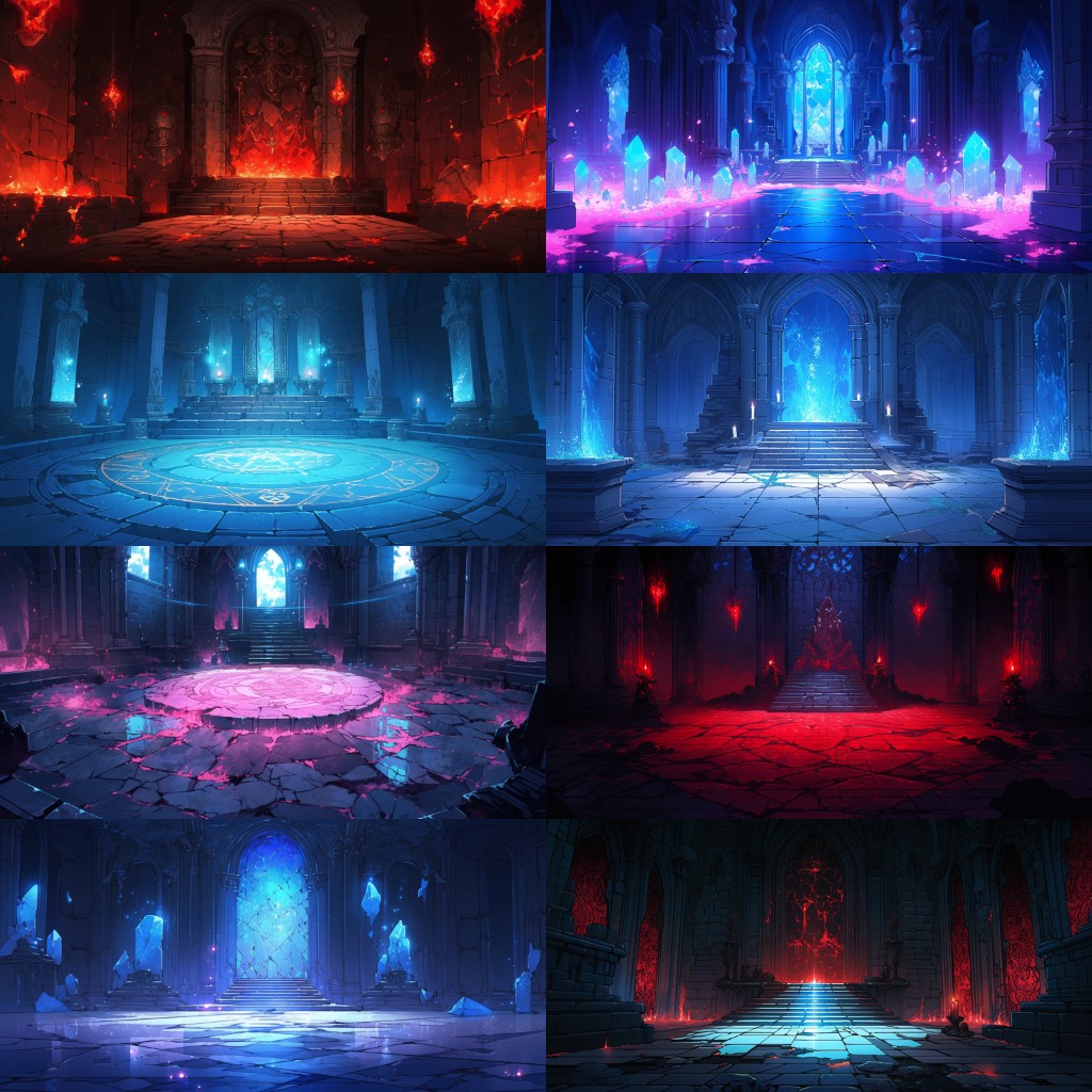 Dungeon 150 background illustrations