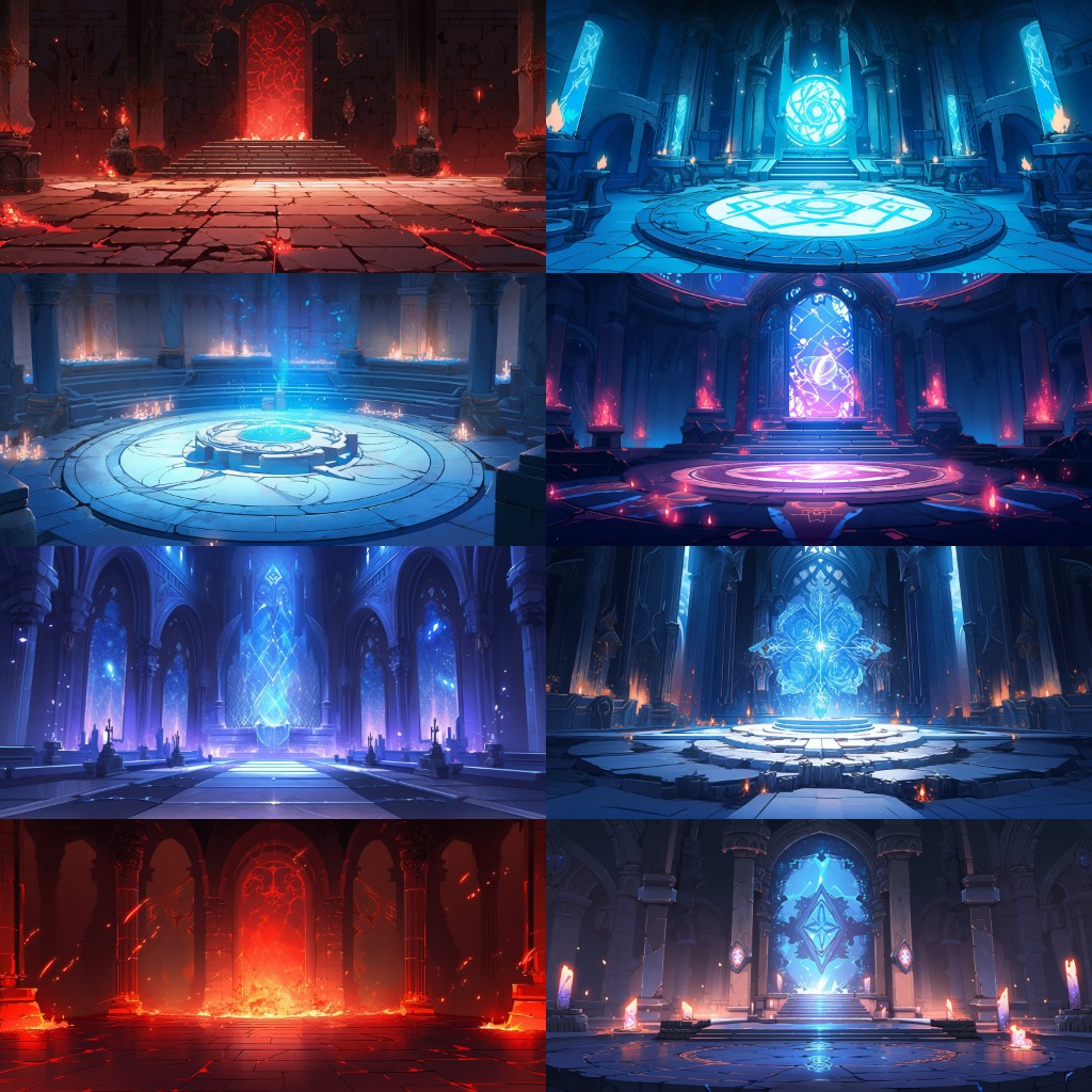 Dungeon 150 background illustrations