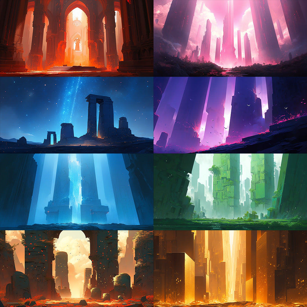 Ancient civilization 122 background illustrations