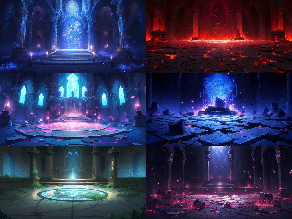 Dungeon 150 background illustrations