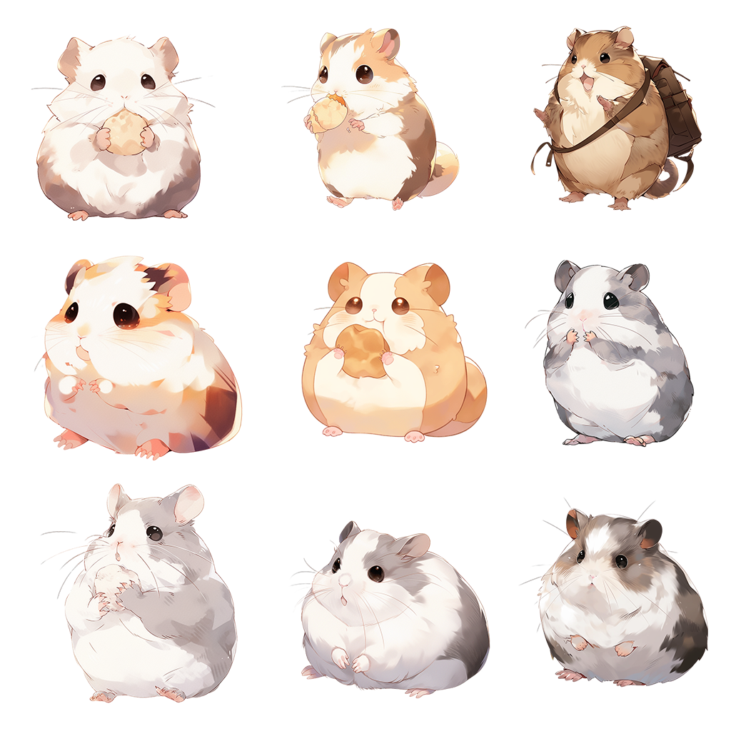 Small animals 100 Illustrations (Transparent PNG)