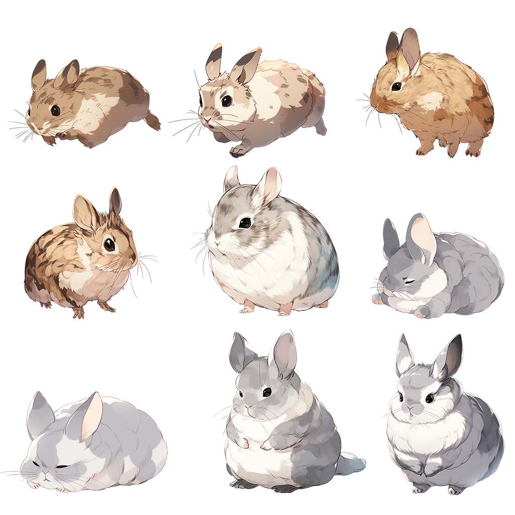 Small animals 100 Illustrations (Transparent PNG)