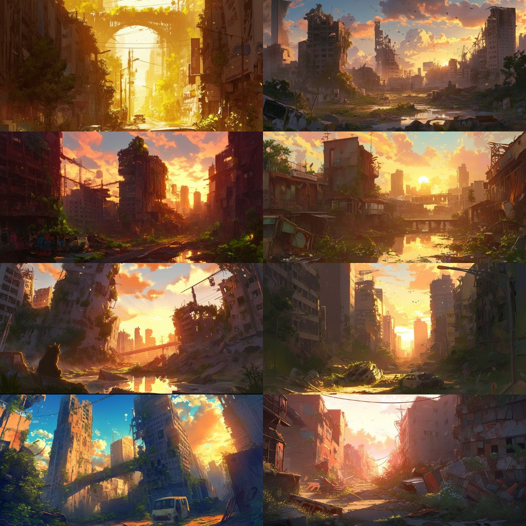 Post-apocalypse 355 background illustrations