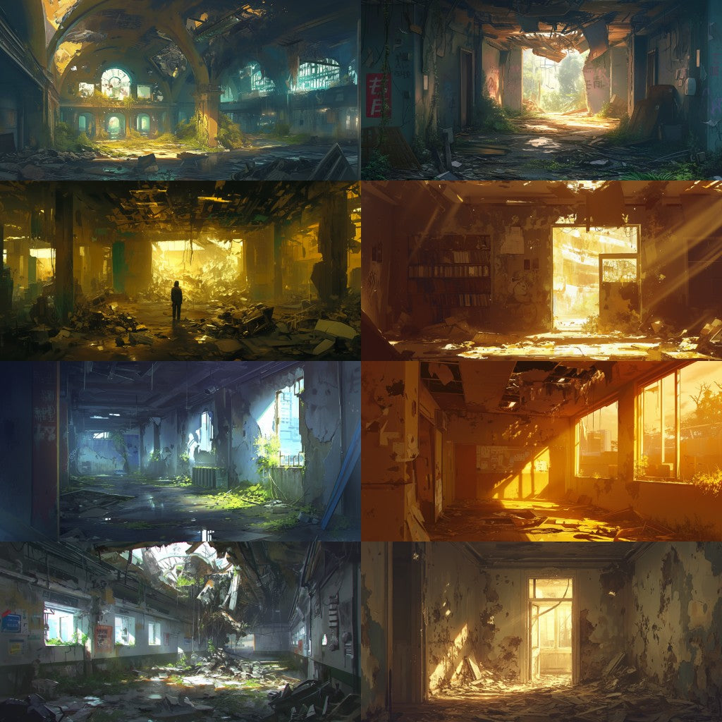 Post-apocalypse 355 background illustrations