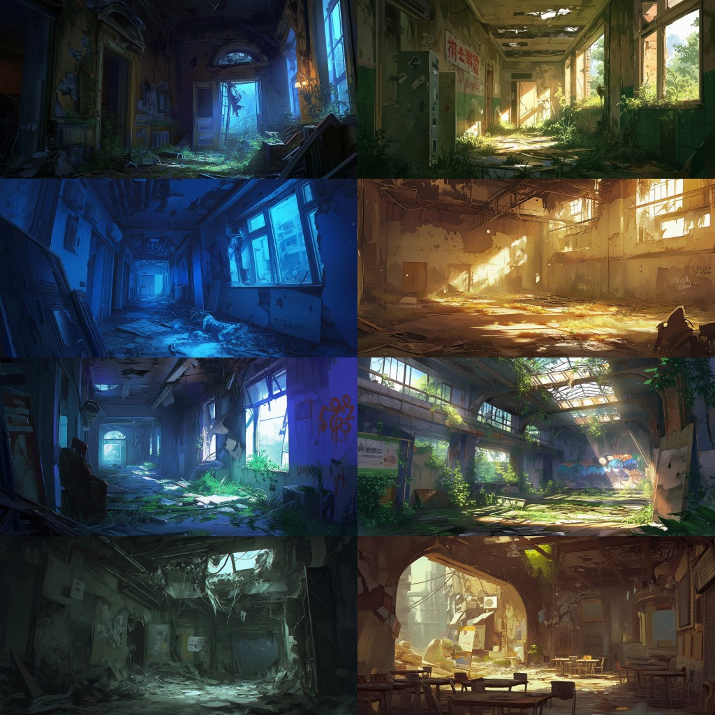 Post-apocalypse 355 background illustrations