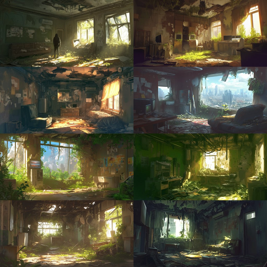 Post-apocalypse 355 background illustrations
