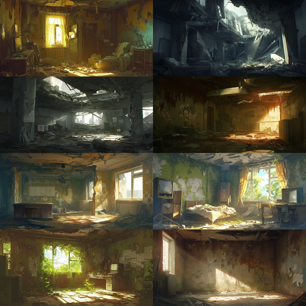 Post-apocalypse 355 background illustrations