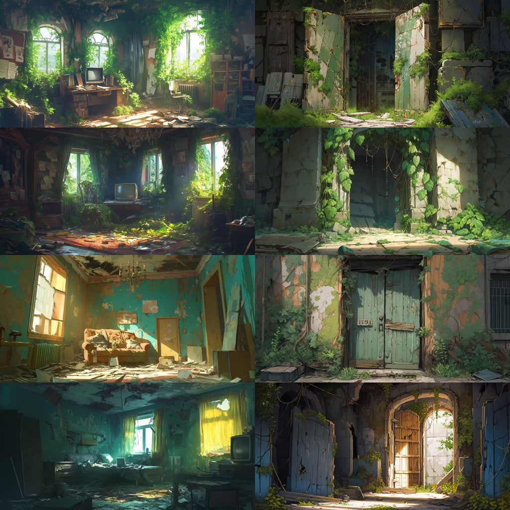 Post-apocalypse 355 background illustrations