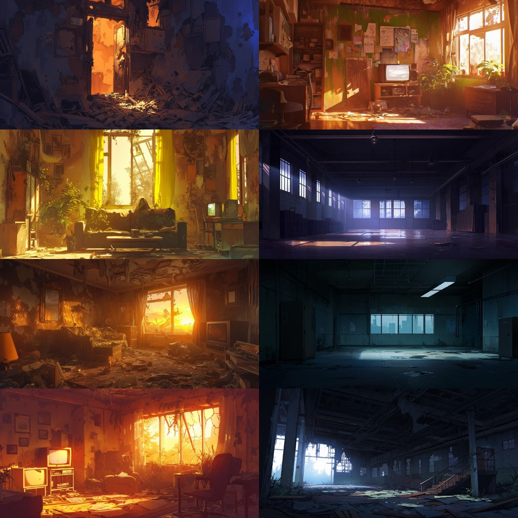 Post-apocalypse 355 background illustrations