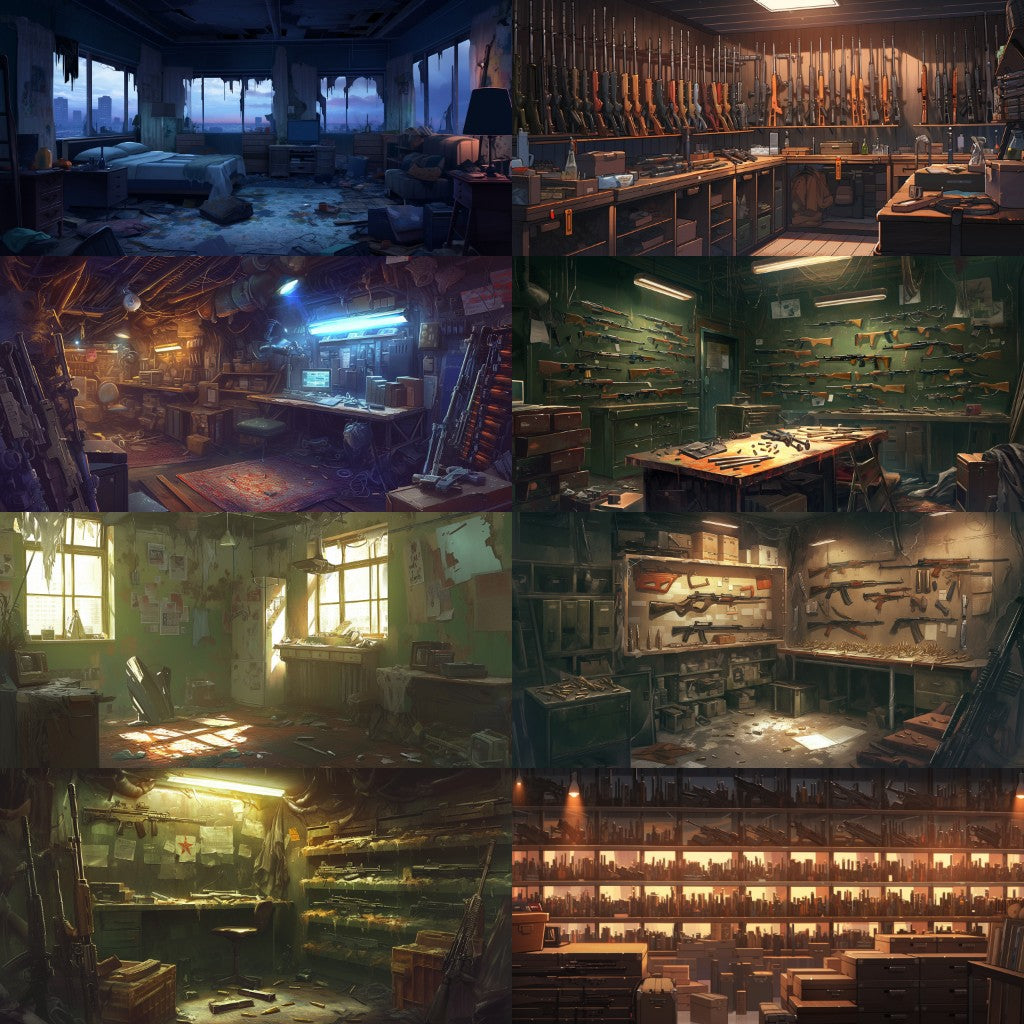 Post-apocalypse 355 background illustrations
