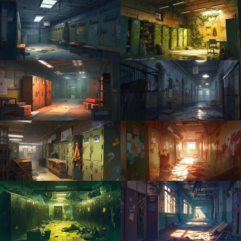 Post-apocalypse 355 background illustrations