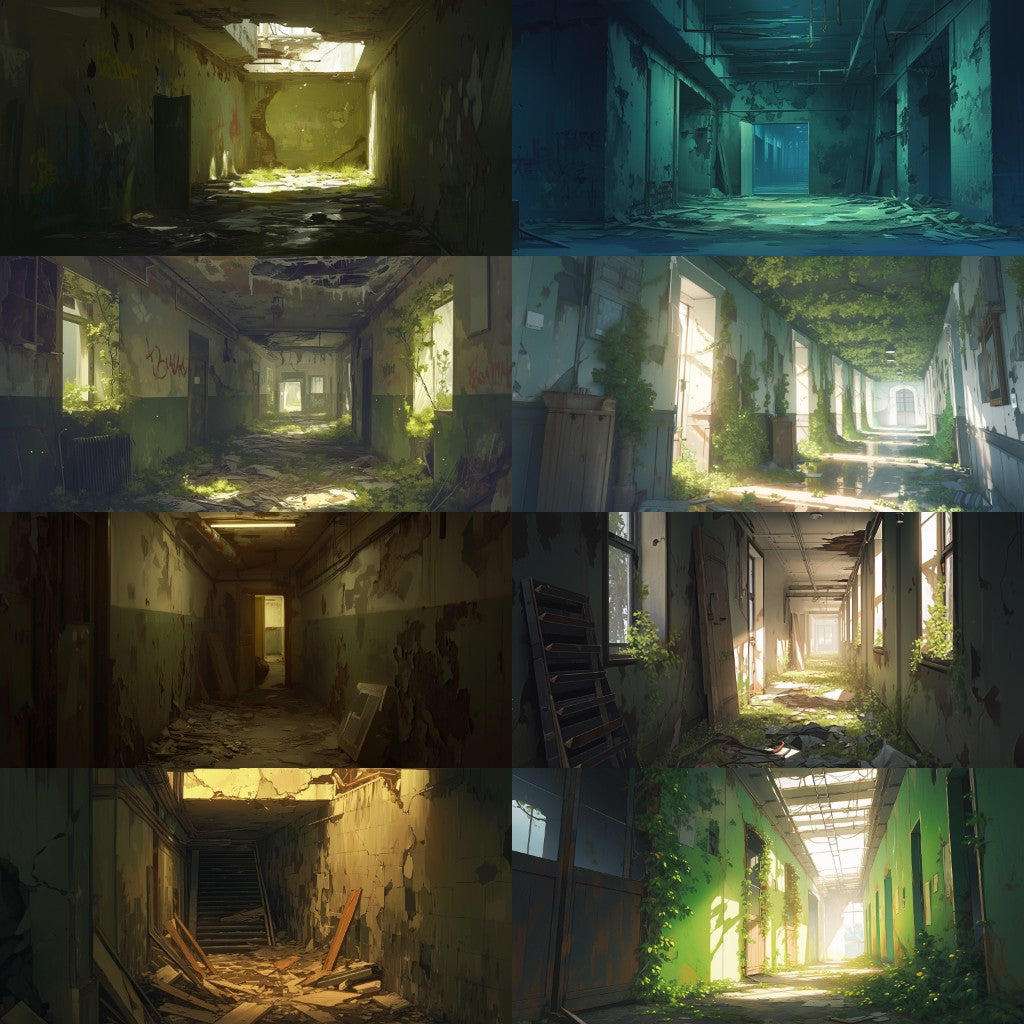 Post-apocalypse 355 background illustrations