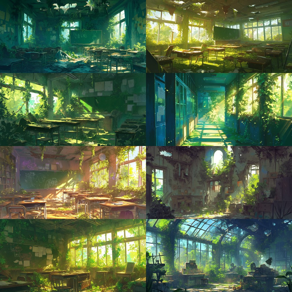 Post-apocalypse 355 background illustrations