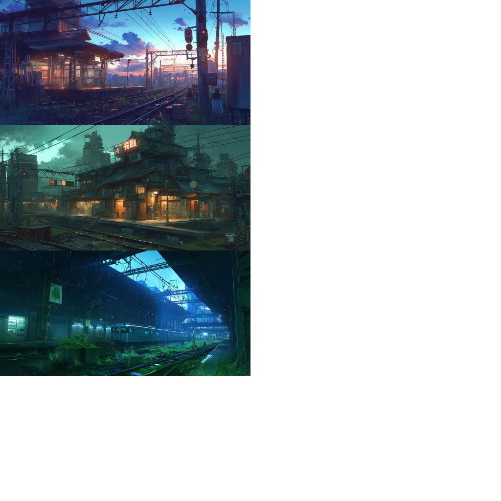 Post-apocalypse 355 background illustrations