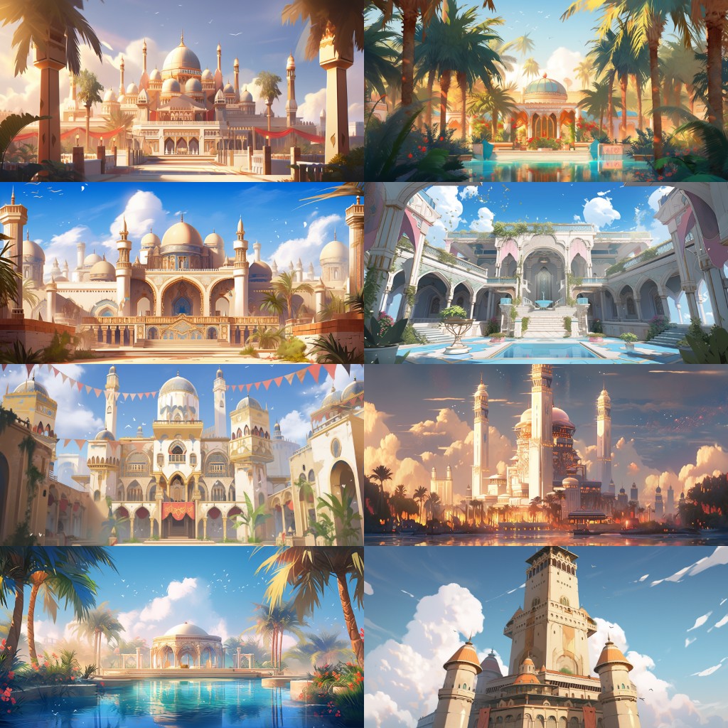 Arabian 220 background illustrations