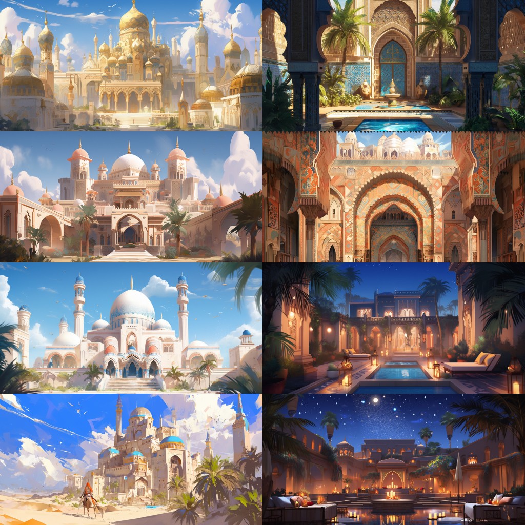 Arabian 220 background illustrations