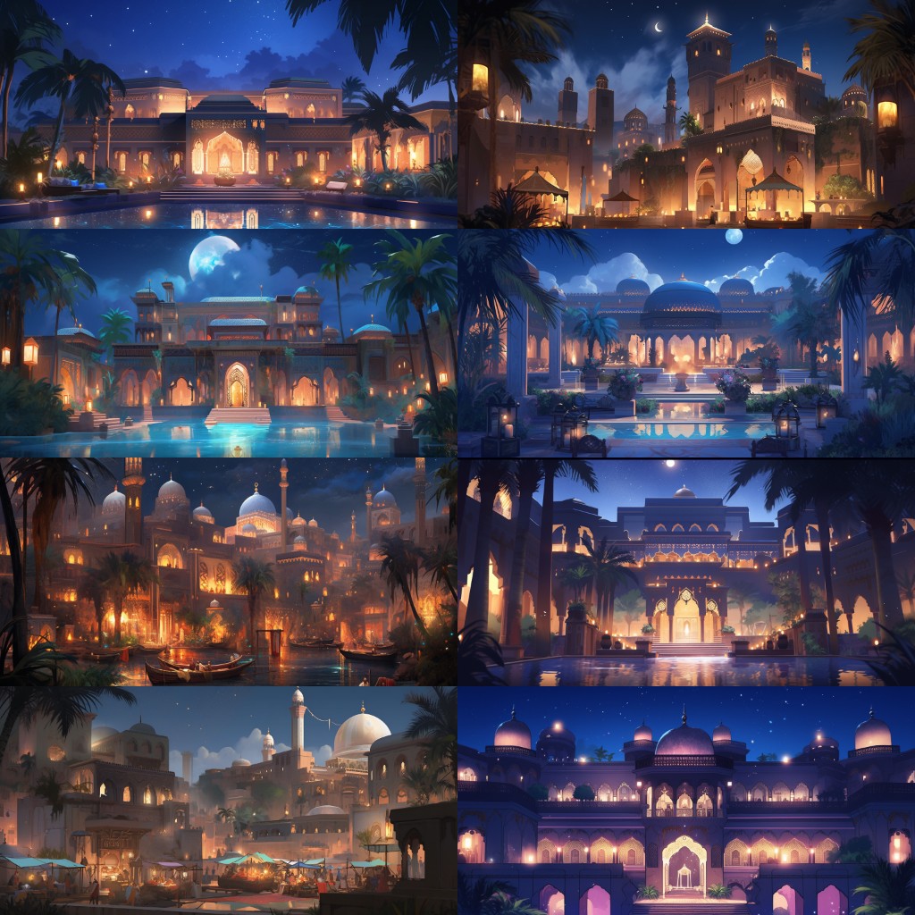 Arabian 220 background illustrations