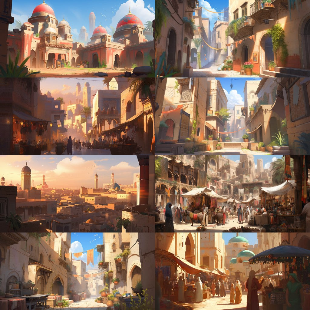 Arabian 220 background illustrations